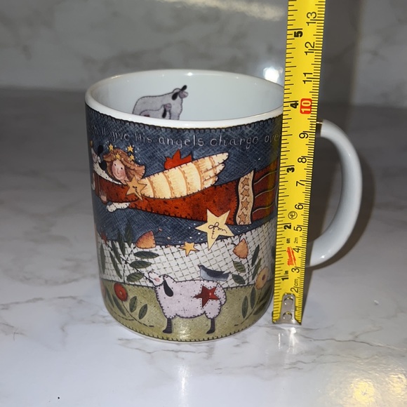 Angels Charge, beautiful coffee cup from an original painting. W/ Sheep & Angels - Picture 9 of 10